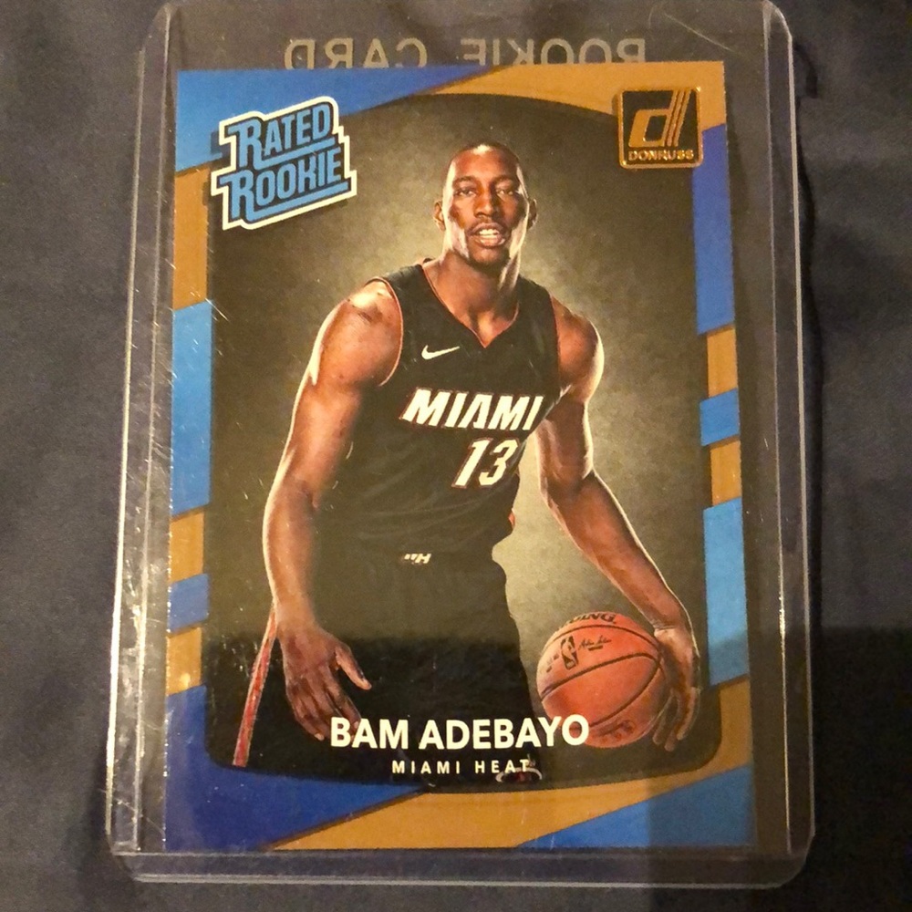 Bam Adebayo rookie basketball card